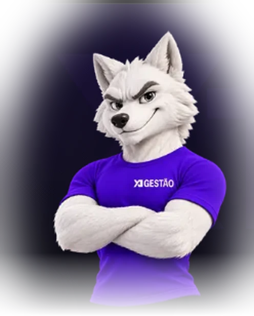 Lobo, mascote da X1 Gestão